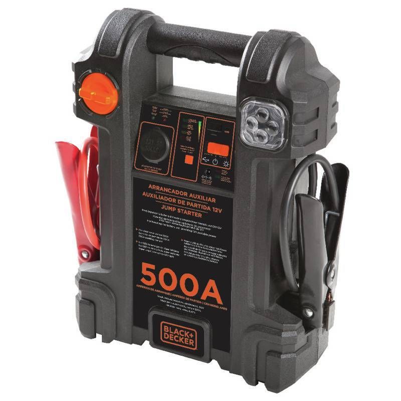 Arrancador Auxiliar de Partida 500A 12V 14AH Bivolt Black+Decker