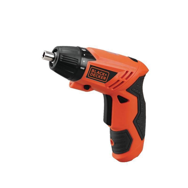 Parafusadeira a Bateria 1/4" (6,35MM) 4.8V com LED 16 Acessórios + Blister Black+Decker