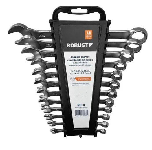 Jogo de Chave Combinada 12 Peças Robust