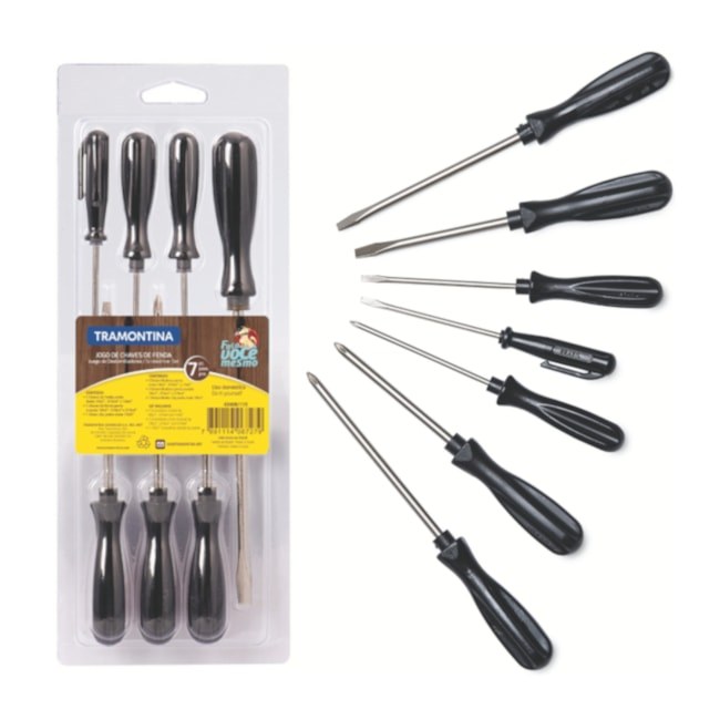 Jogo de Chave Fenda e Philips 7 Peças Tramontina 43408115