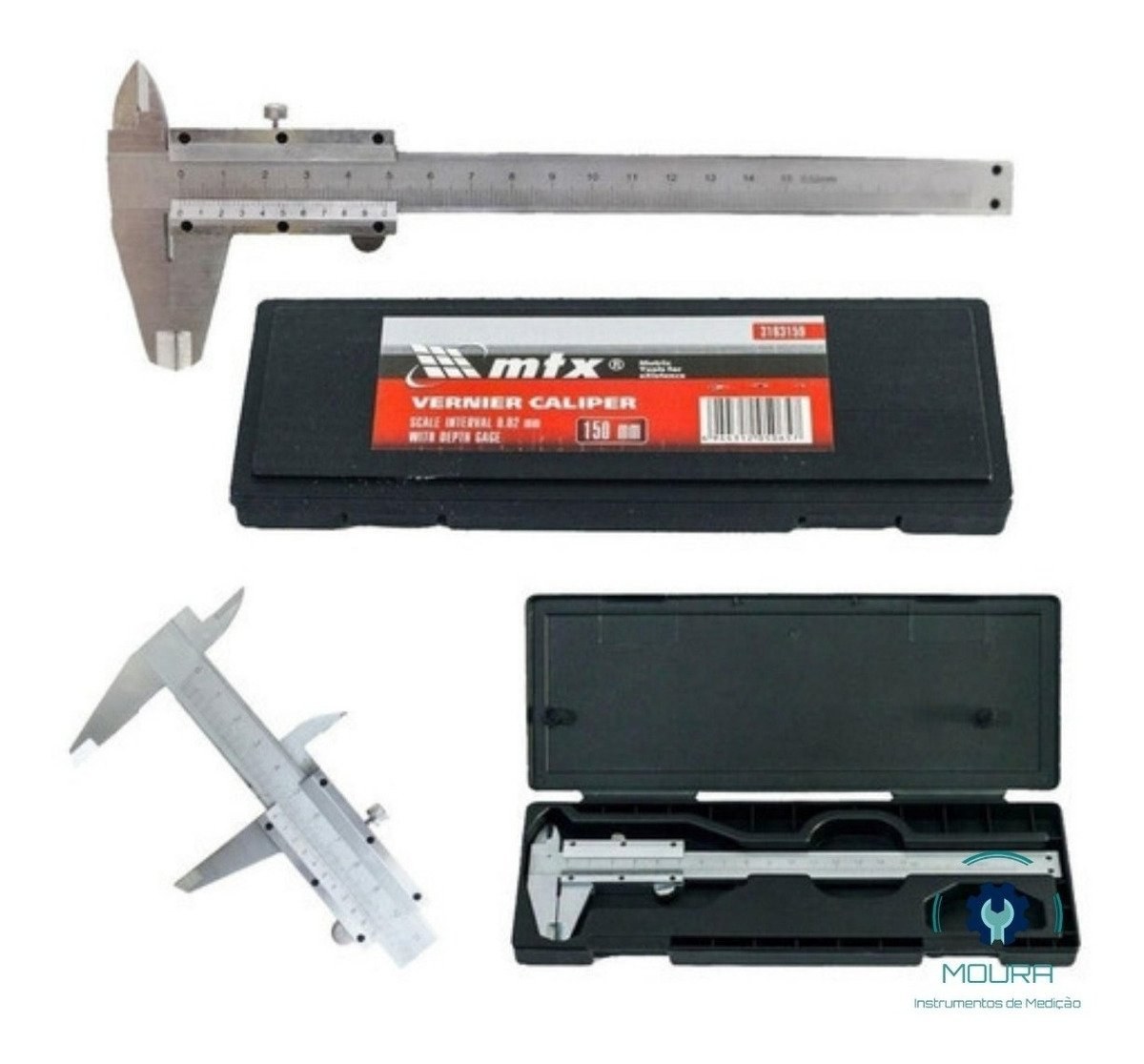 Paquímetro de Aço Inox 150mm MTX