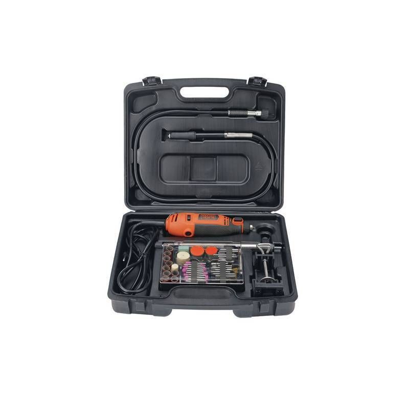 Micro Retífica 180W com Controle de Torque com 113 Acessórios + Maleta 127V Black+Decker