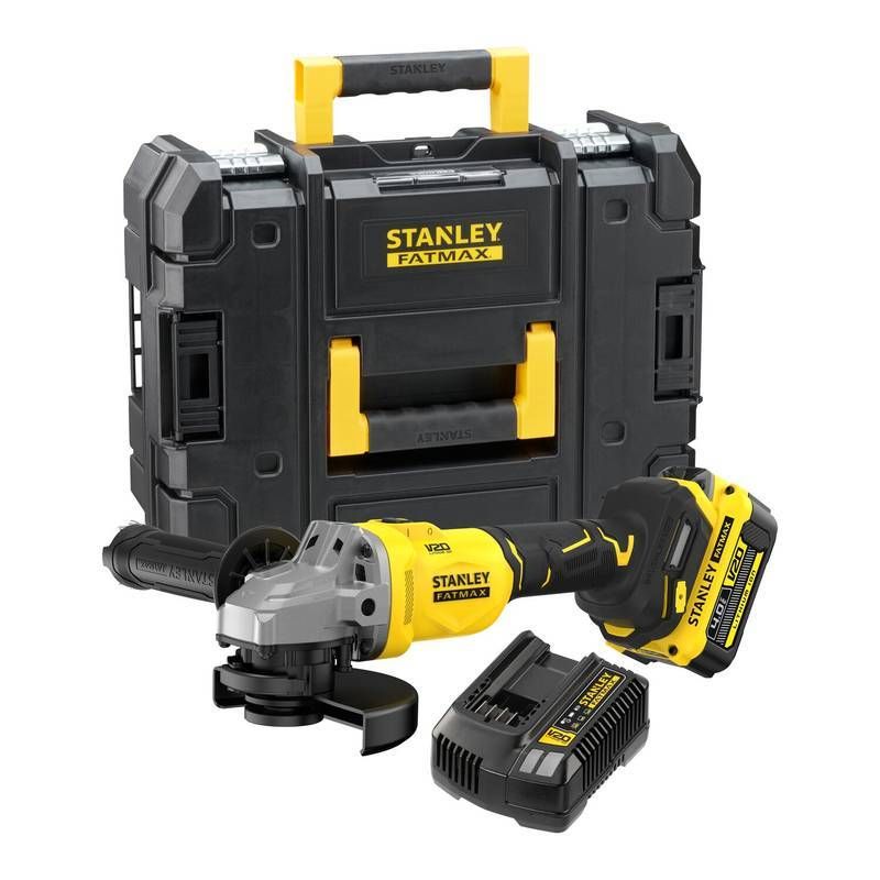 Esmerilhadeira Angular 4-1/2" (115MM) 20V MAX* Li-ion Brushless, 1 Bateria 4AH (SB204) Carregador Bivolt (s Stanley