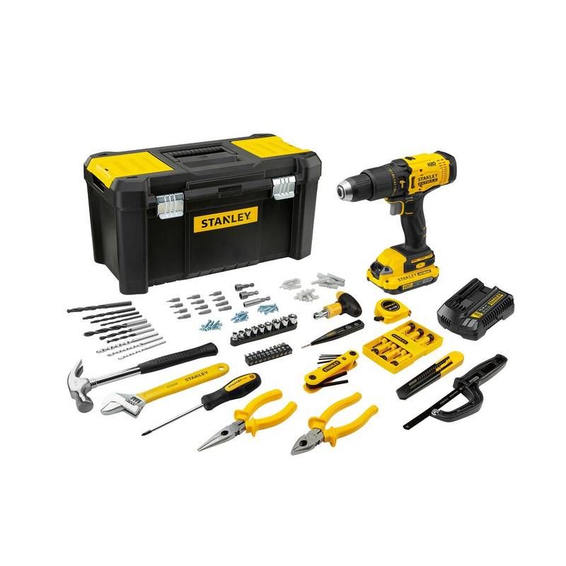 Kit Parafusadeira/Furadeira Impacto 1/2" (13MM) 20V MAX* Li-ion 1 Bateria 2,0AH (SB202) Carregador Bivolt (SC200) 119 a Stanley