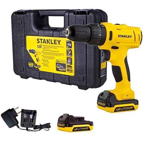 Parafusadeira/Furadeiraimpacto 3/8" (10MM) 12V MAX* C/ 2 Baterias e Maleta Stanley